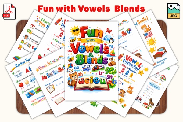 Fun with Vowels Blends Preview 1