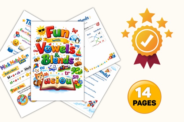 Fun with Vowels Blends Preview 2