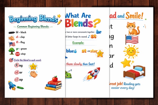 Fun with Vowels Blends Preview 3