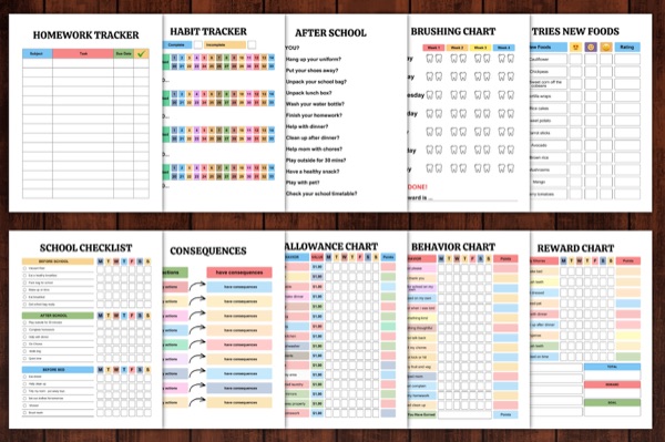 Kids Chore Chart Bundle Preview 3