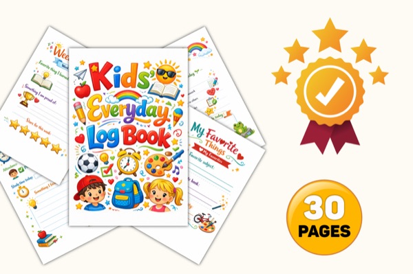Kids Everyday Log Book Preview 2