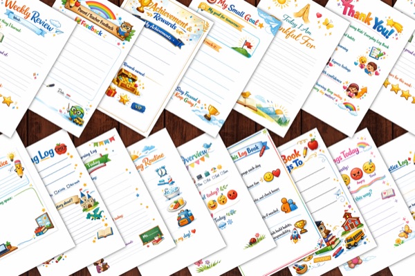 Kids Everyday Log Book Preview 3