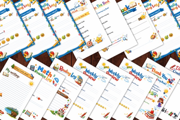 Kids Learning Log Book Preview 3