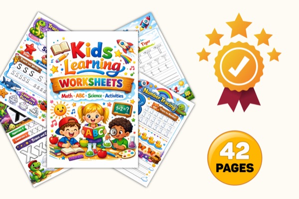 Kids Learning Worksheets Preview 2
