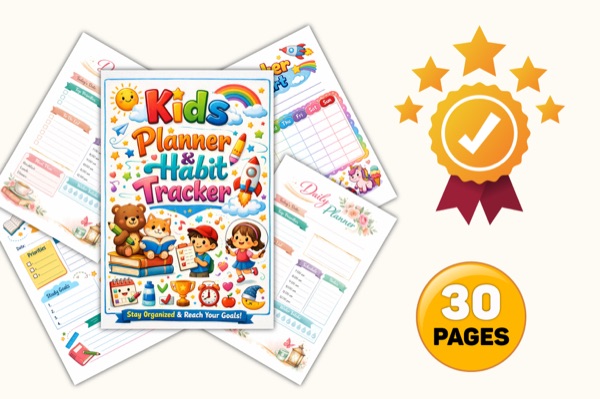 Kids Planner Habit Tracker Preview 2