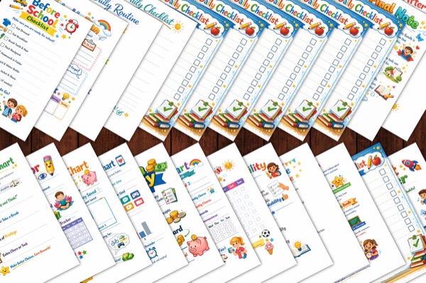 Kids Responsibility Chore Charts Preview 3