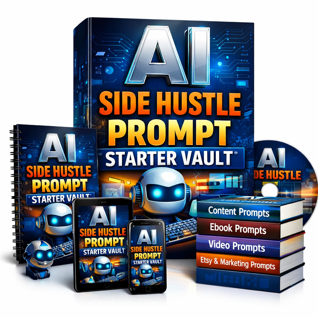 AI Side Hustle Prompt Starter Vault — 40 Ready-To-Use AI Prompt Books AI Side Hustle Prompt Starter Vault — 40 Ready-To-Use AI Prompt Books