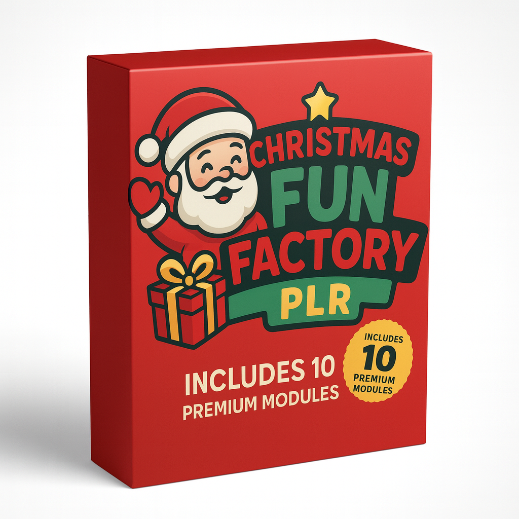 Christmas Fun Factory PLR - The Complete Christmas Kids PLR Empire Starter Kit