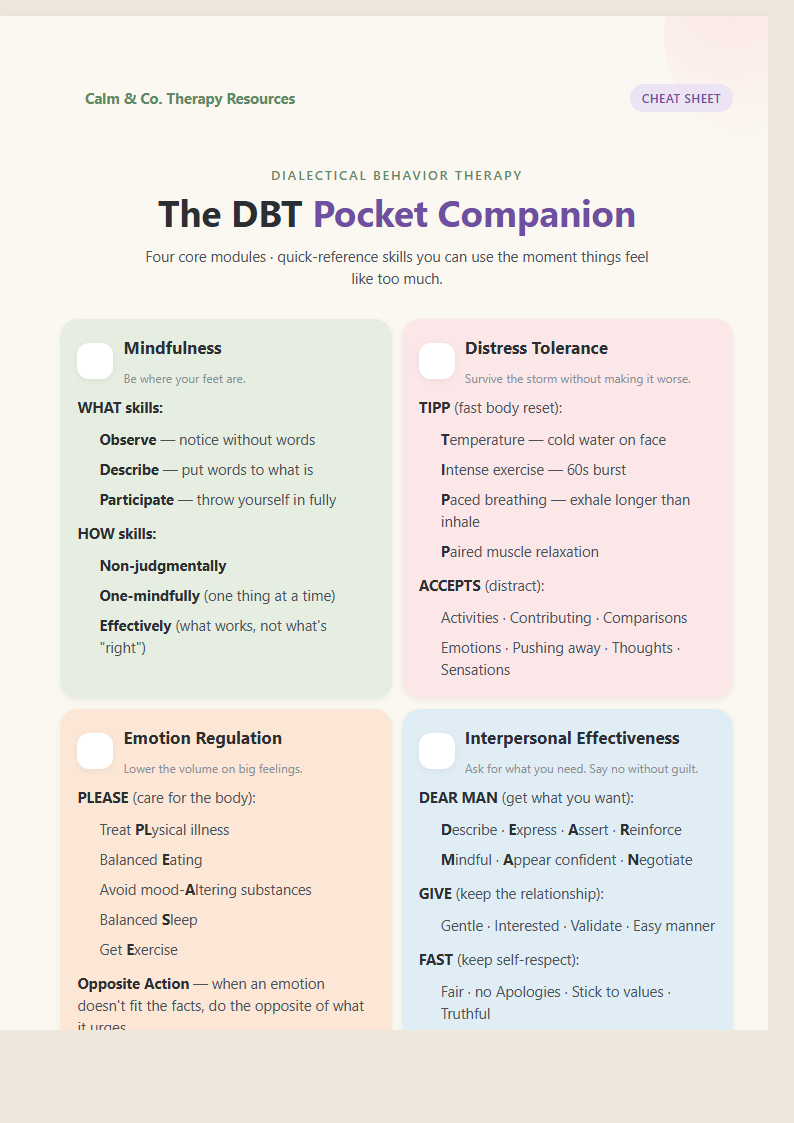 The DBT Pocket Companion preview