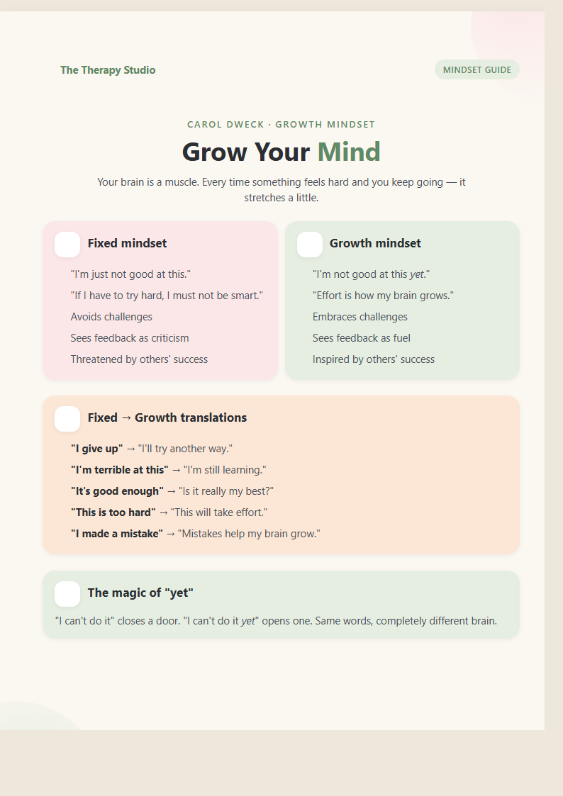 Grow Your Mind preview