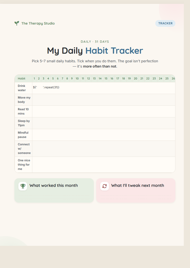 Habit Tracker preview