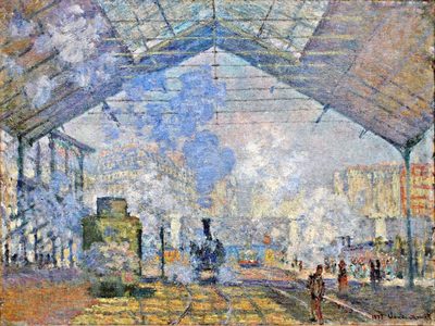 Gare Saint-Lazare by Claude Monet