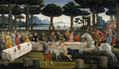 The Story of Nastagio degli Onesti by Sandro Botticelli