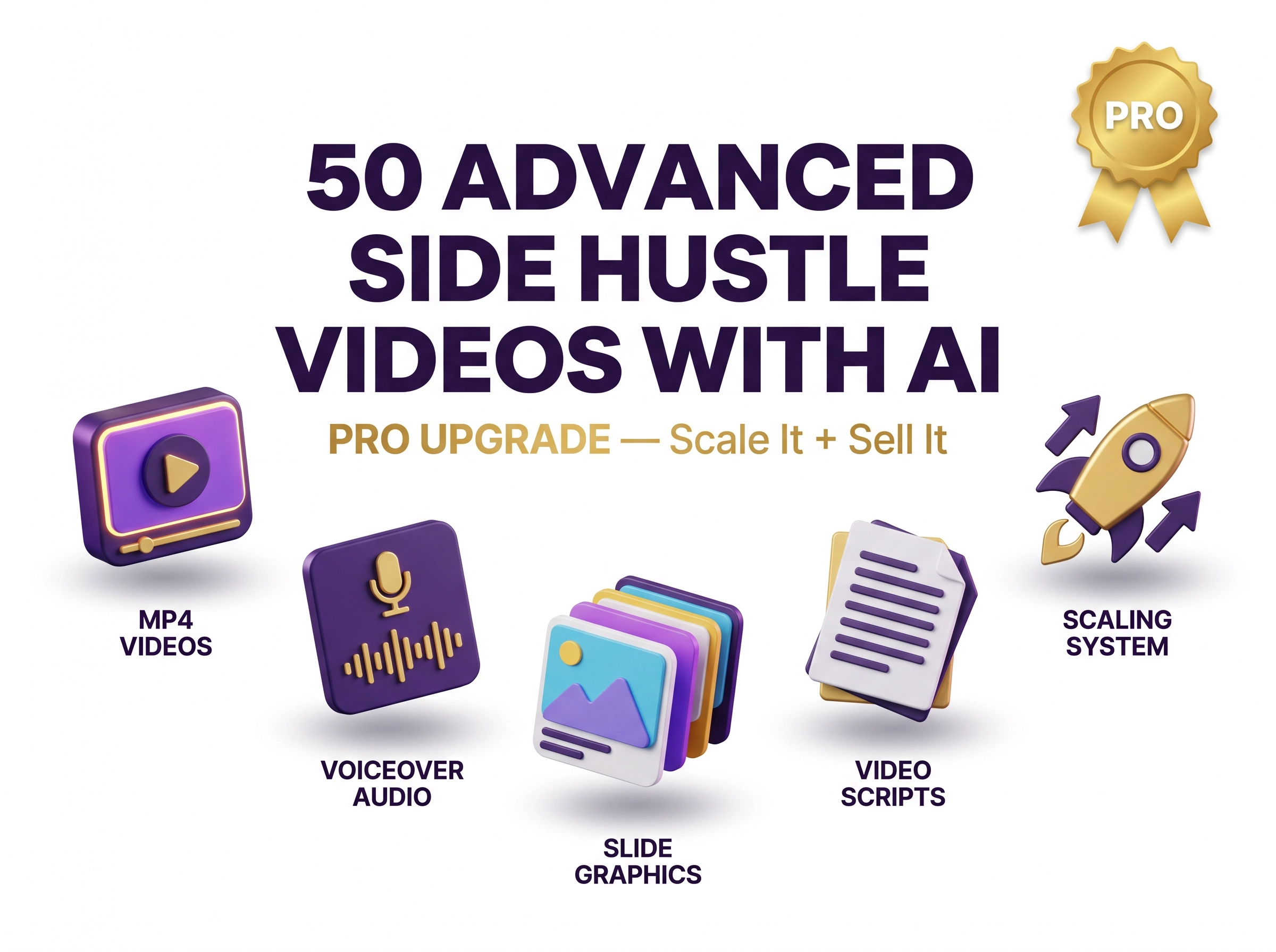 50 Advanced Side Hustle Videos — upgrade bundle