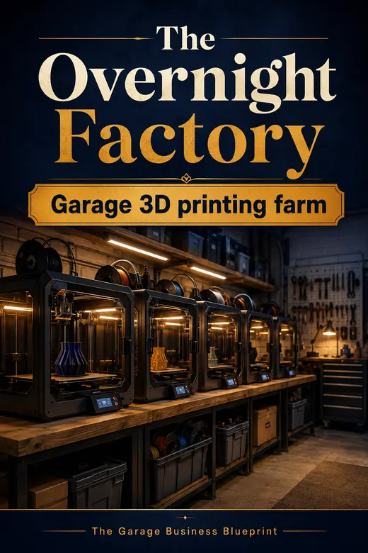 Garage 3D printing farm book cover