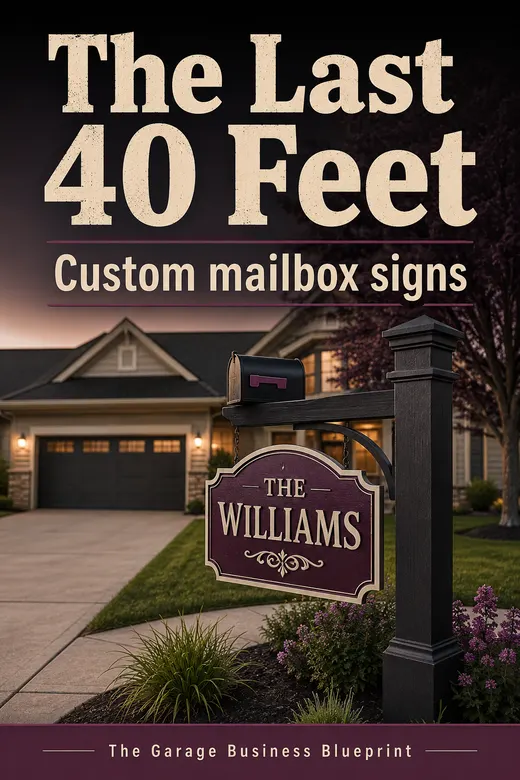 Custom mailbox signs book cover
