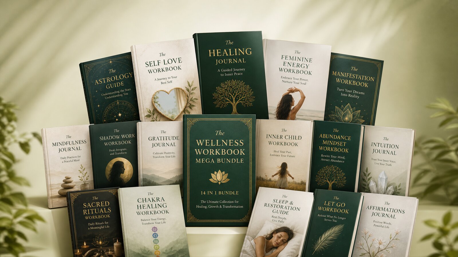 The Inner Healing Vault — 3D stacked fanned workbook bundle