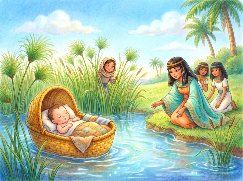 Baby Moses in the Basket