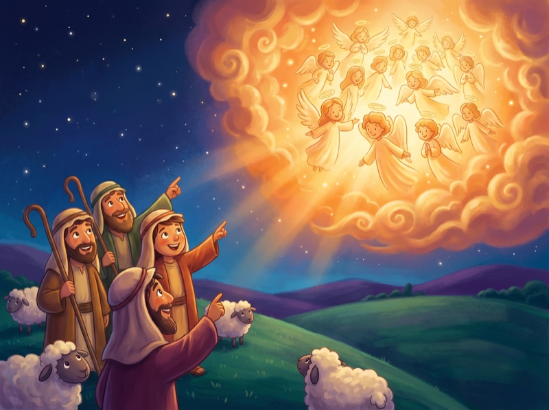 The Shepherds and the Angels