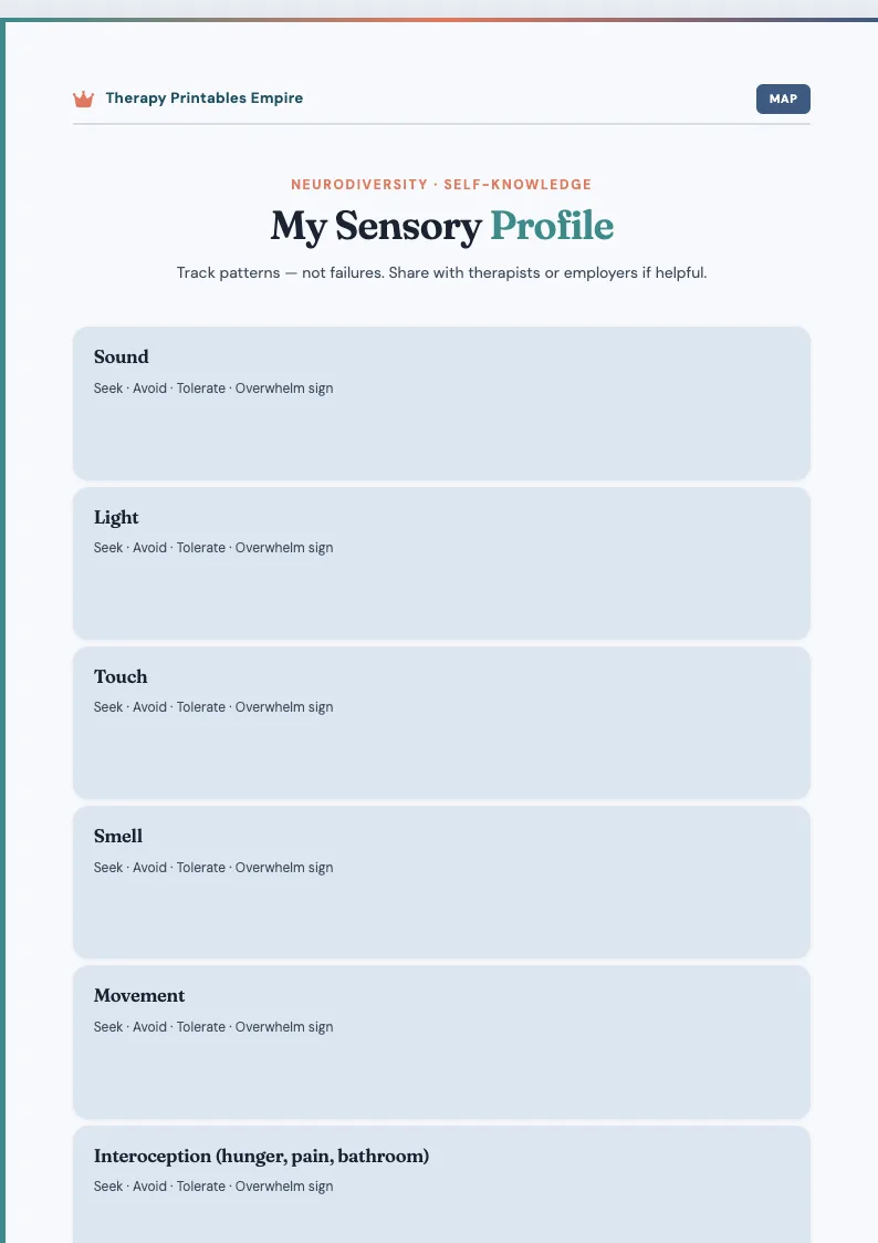 Sensory Profile preview